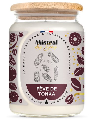 Bougie Fève de Tonka - Grande jarre