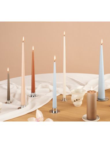 Cierge Dusty Blue mat 32cm