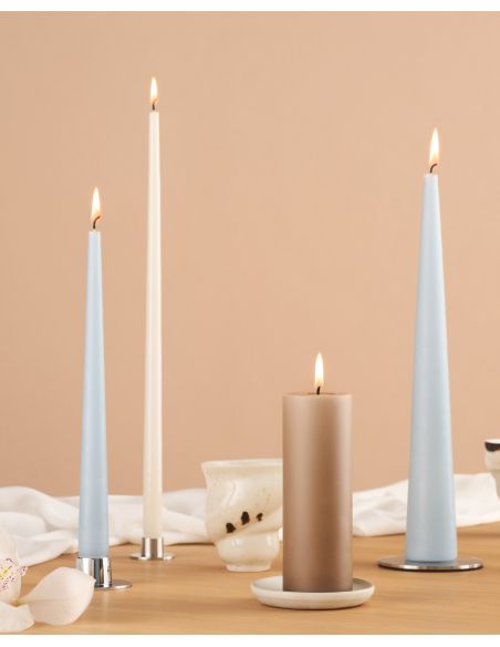 Cierge Dusty Blue mat 32cm