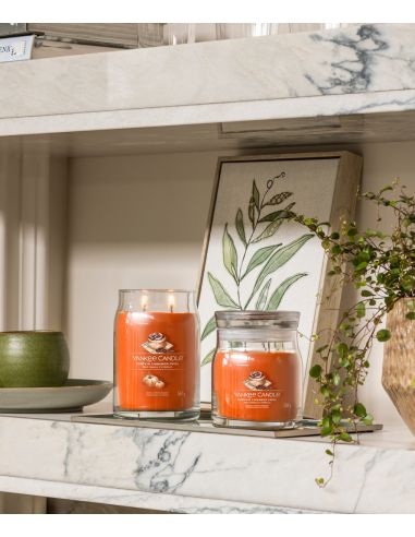 Roulée à la cannelle et citrouille - Votive en verre