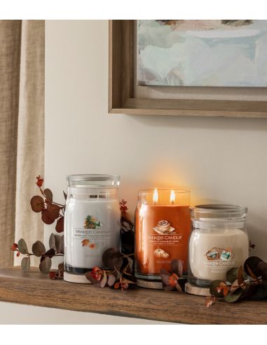 Roulée à la cannelle et citrouille - Votive en verre