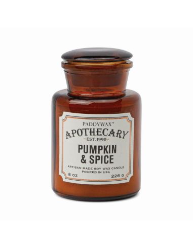 Apothecary Glass Candle Citrouille Épicée