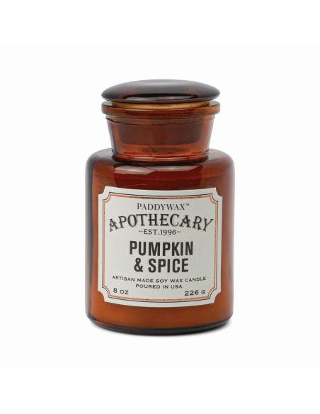 Apothecary Glass Candle Citrouille Épicée