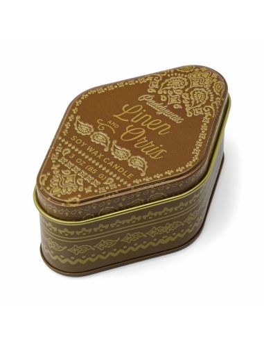 Bougie Station Printed Tin - Linen & Orris