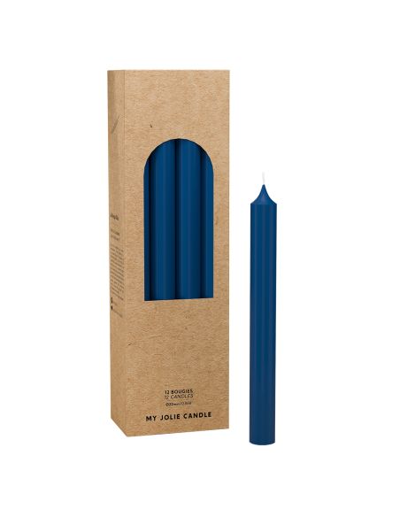 Bougie Cierge 20 cm Bleu Marine My Jolie Candle