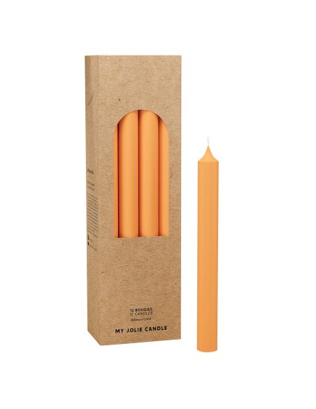 Bougie Droite 20 cm ORANGE