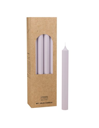 Bougie Droite 20 cm LILAS