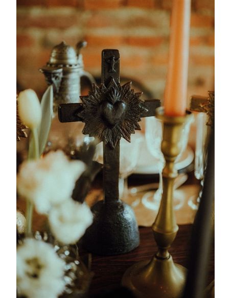 Croix Coeur de lumière - Or - Ciergerie des Prémontrés