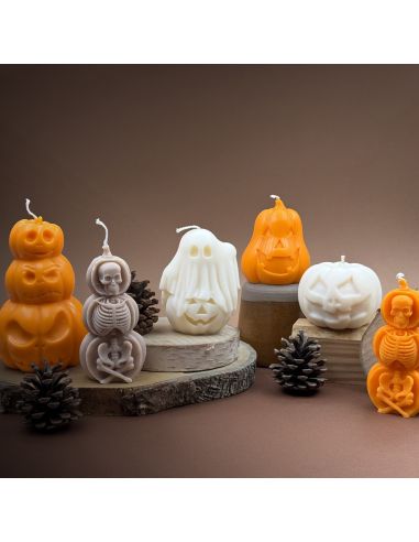 Bougie fantôme citrouille Halloween - Carnaval Toffee