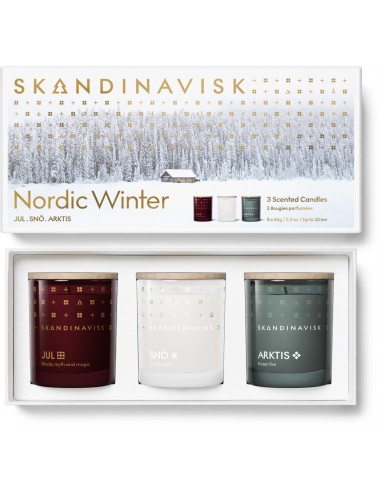 Coffret Nordic Winter 3 Bougies -...