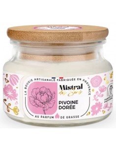 Bougie Pivoine dorée - Moyenne Bougie