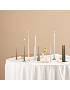 Cierge Ivoire mat 32cm 2