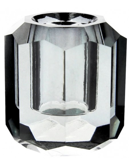 BOUGEOIR FACETTE GRIS