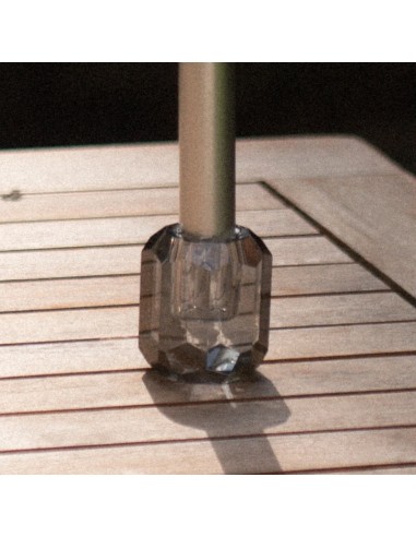 Bougeoir facette gris - My Jolie Candle