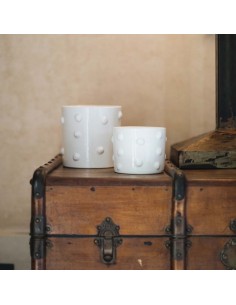 Bougie Argile Itto Blanc L - Place des épices 2