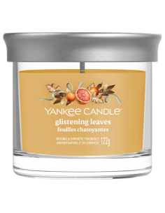 Feuilles chatoyantes - Petite bougie