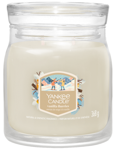 Averses de neige à la vanille - Moyenne bougie 2 mèches