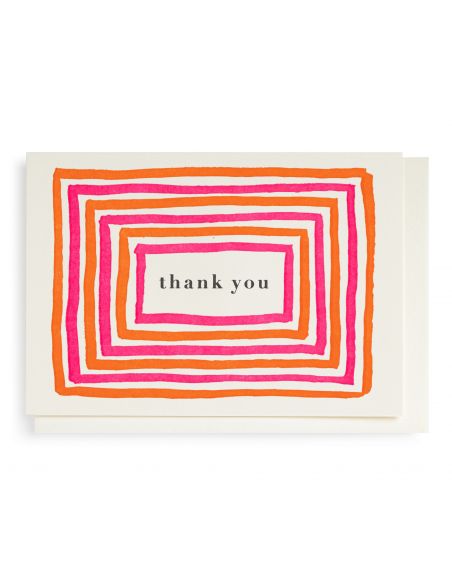 Carte Bright Border Thanks - The Archivist