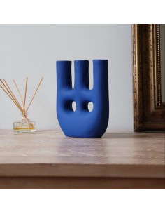 Vase Terre Cuite Walili - Bleu 2