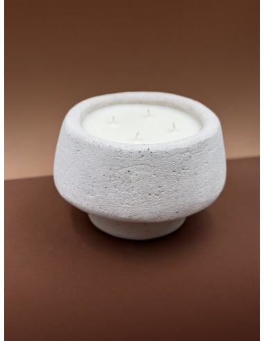 Bougie Travertin Agafay L - Citronnelle