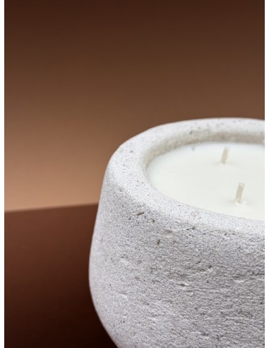 Bougie Travertin Agafay L - Citronnelle