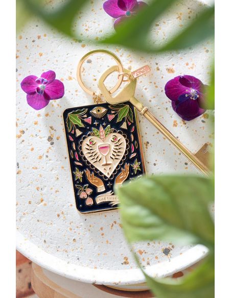 Tarot tipsy card - Porte-clés