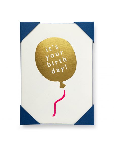 Carte d'anniversaire doréeThe Archivist