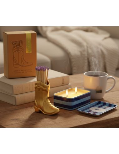 Bougie Adopo Boite Métal  - Encens et fumée