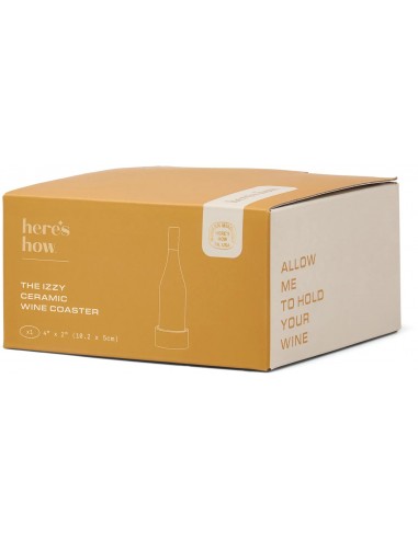 Dessous-de-bouteille Izzy – Rayures Jaunes