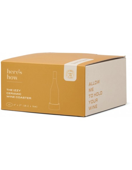 Dessous-de-bouteille Izzy – Rayures Jaunes