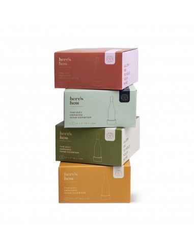 Dessous-de-bouteille Izzy – Rayures Jaunes