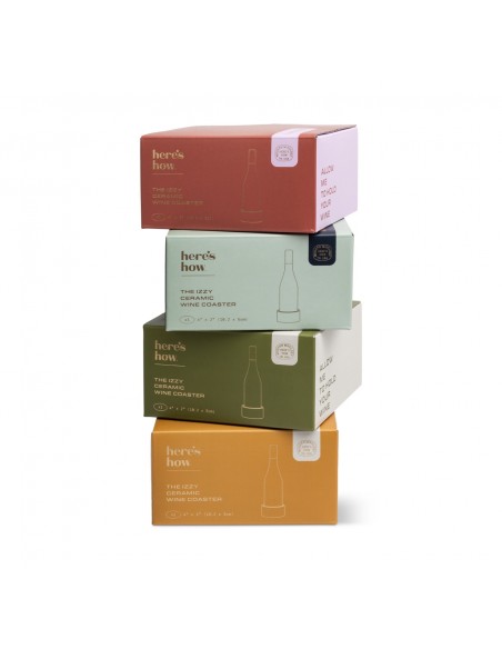 Dessous-de-bouteille Izzy – Rayures Jaunes