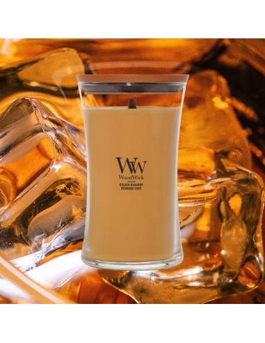 Bougie WoodWick Bourbon Doré - 610 gr