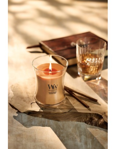 Bougie WoodWick Bourbon Doré - 610 gr