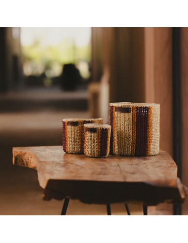 Bougie raphia Rim S - Dattes