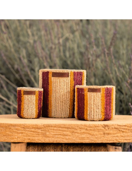 Bougie raphia Rim S - Dattes