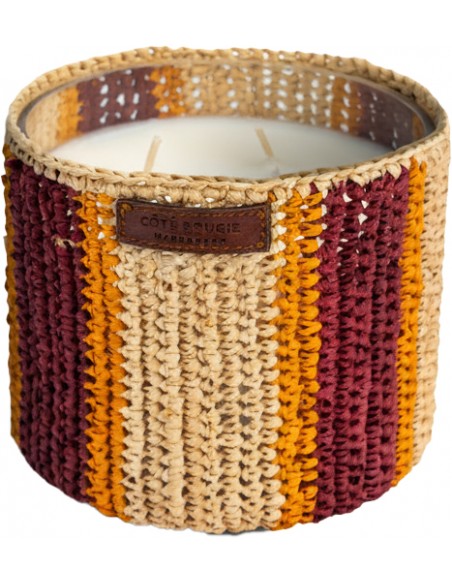 Bougie raphia Rim M - Dattes