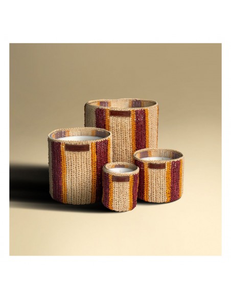 Bougie raphia Rim M - Dattes