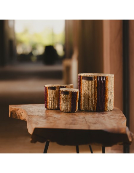 Bougie raphia Rim M - Dattes