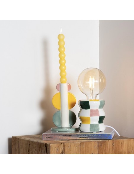 Bougeoir céramique Lorenzo Vert - Amor Del Color