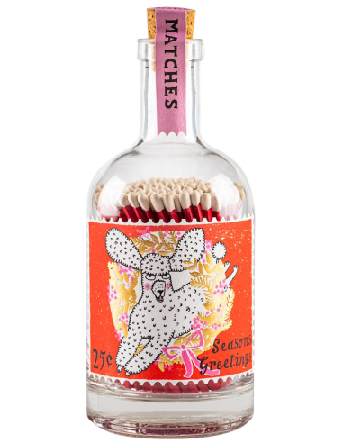 Bouteille d'allumettes - Festive Poodle Stamp - The Archivist
