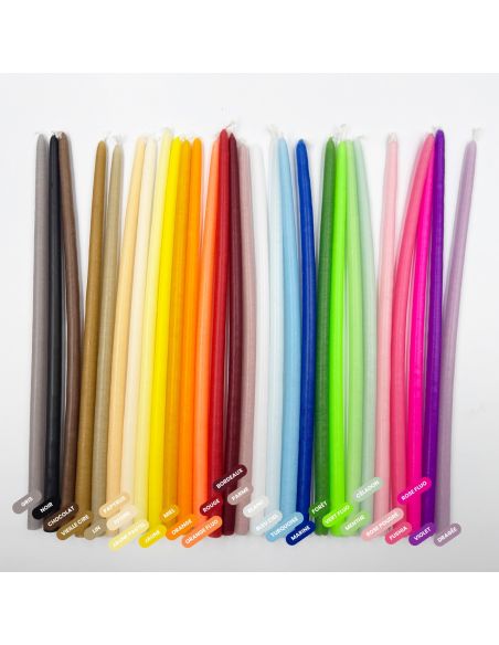 Cierge fleuriste - Gris