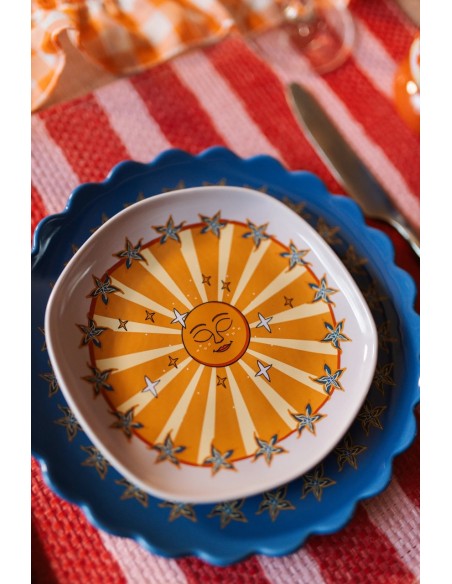 Assiette lilas Sun with Stars - 15cm