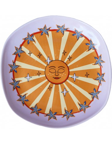 Assiette lilas Sun with Stars - 15cm