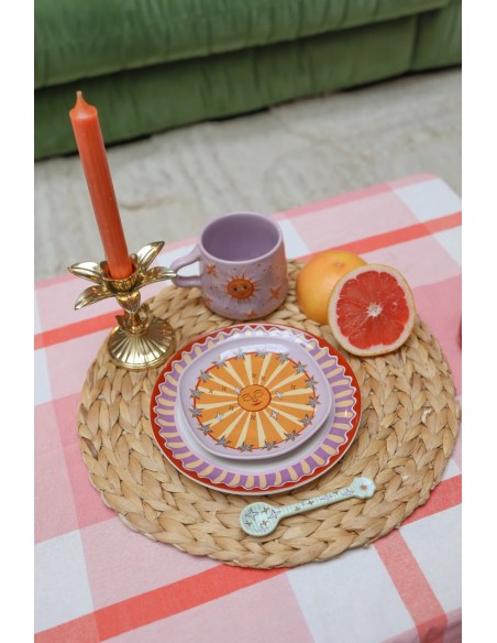 Assiette lilas Sun with Stars - 15cm