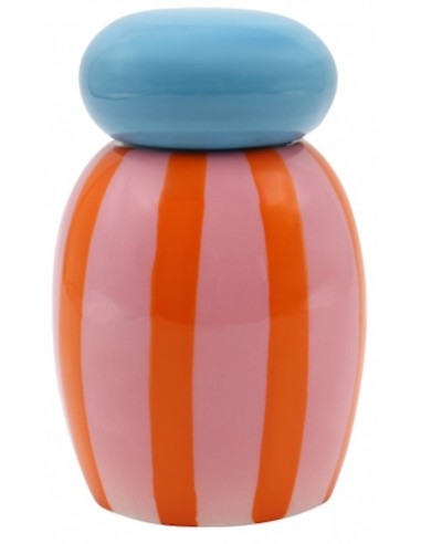 Bocal Simona - Rayures Orange