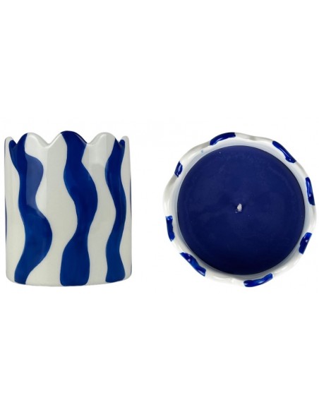 Bougie Lusia bleu - Musc