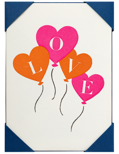 Carte LOVE Balloons - The Archivist