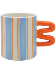 Tasse Expresso Bleu et Orange - Qué Rico