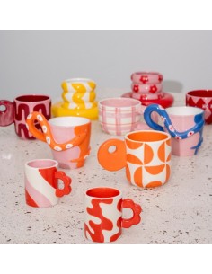 Tasse Otilia Blanc et Rouge - Qué Rico 2